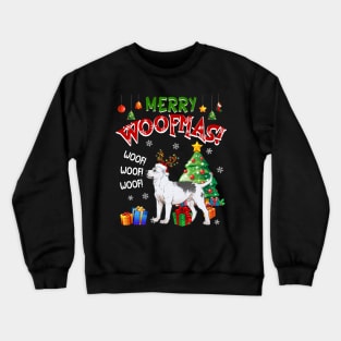 Pitbull Merry Woofmas Awesome Christmas Crewneck Sweatshirt